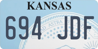 KS license plate 694JDF