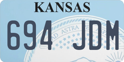 KS license plate 694JDM