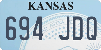 KS license plate 694JDQ