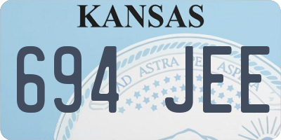KS license plate 694JEE