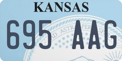 KS license plate 695AAG
