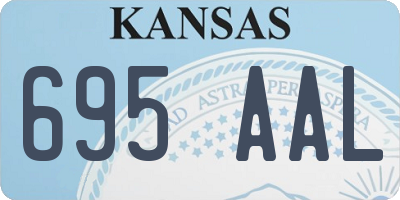 KS license plate 695AAL