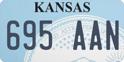 KS license plate 695AAN