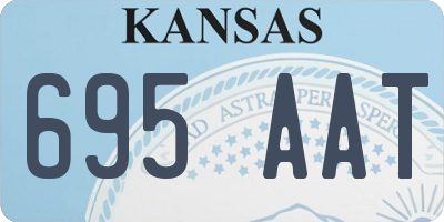 KS license plate 695AAT