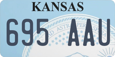 KS license plate 695AAU
