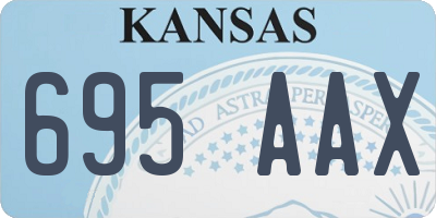 KS license plate 695AAX