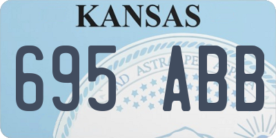 KS license plate 695ABB