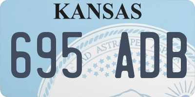 KS license plate 695ADB