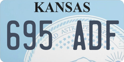 KS license plate 695ADF