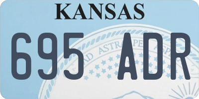 KS license plate 695ADR