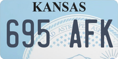 KS license plate 695AFK