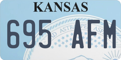 KS license plate 695AFM