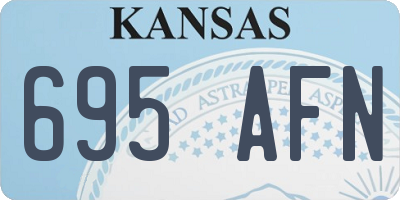 KS license plate 695AFN