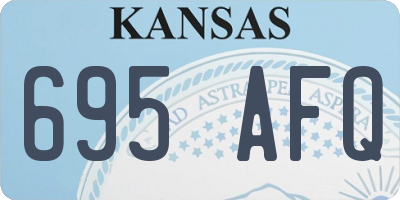 KS license plate 695AFQ