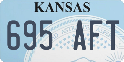 KS license plate 695AFT