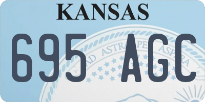 KS license plate 695AGC