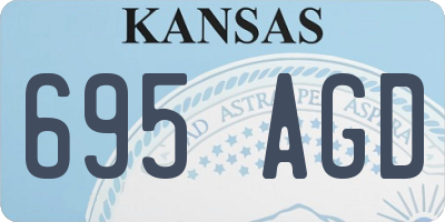 KS license plate 695AGD