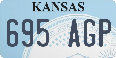 KS license plate 695AGP