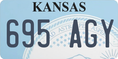KS license plate 695AGY