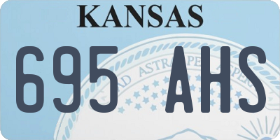 KS license plate 695AHS