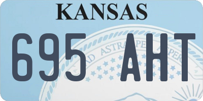 KS license plate 695AHT