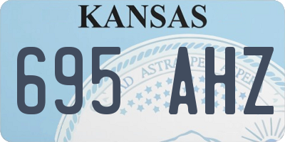 KS license plate 695AHZ