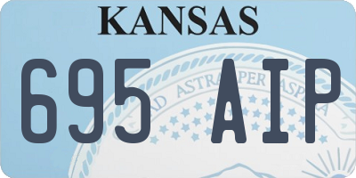 KS license plate 695AIP