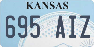 KS license plate 695AIZ