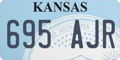 KS license plate 695AJR