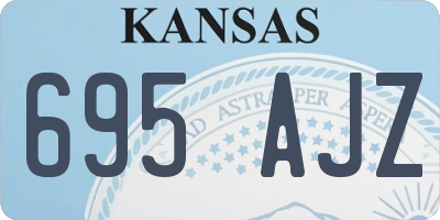 KS license plate 695AJZ