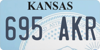 KS license plate 695AKR