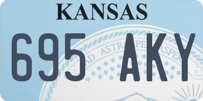 KS license plate 695AKY