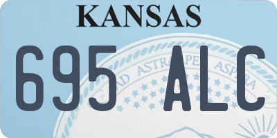 KS license plate 695ALC