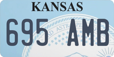KS license plate 695AMB