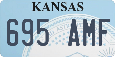 KS license plate 695AMF
