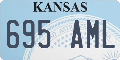 KS license plate 695AML