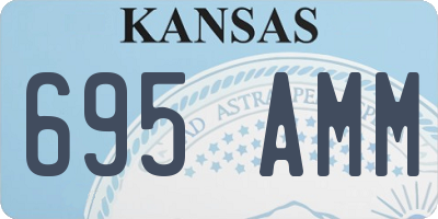 KS license plate 695AMM