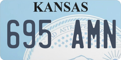 KS license plate 695AMN