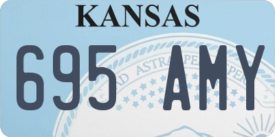 KS license plate 695AMY