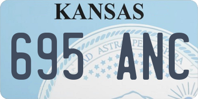 KS license plate 695ANC