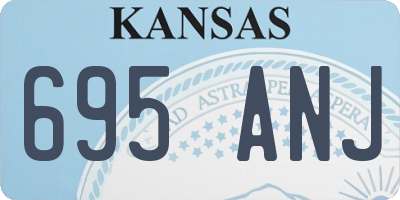 KS license plate 695ANJ