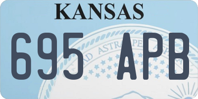 KS license plate 695APB