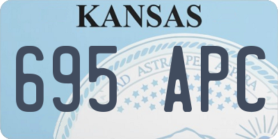 KS license plate 695APC