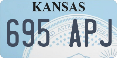 KS license plate 695APJ