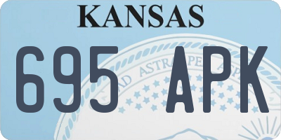 KS license plate 695APK