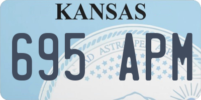KS license plate 695APM