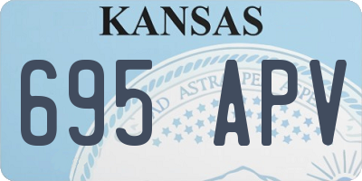 KS license plate 695APV