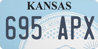KS license plate 695APX