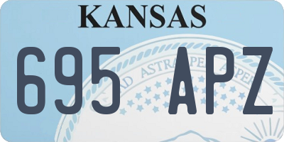 KS license plate 695APZ