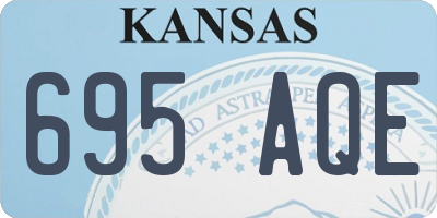 KS license plate 695AQE